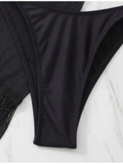 2022 Sexy Solid Tassels Three-Piece Bikini Set -BreezeWear Store P 20220817195352451 254