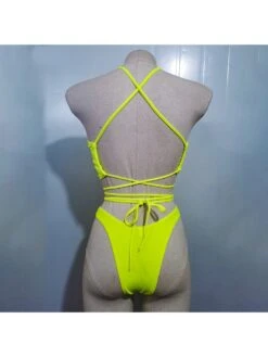 Crisscross Halter Sexy Hot Summer Bikini Sets -BreezeWear Store P 20220822113156475 482