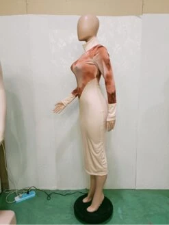 Tight Turtleneck Long Sleeve Dress For Women -BreezeWear Store P 20221026151805380 758