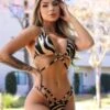 2023 Sexy Zebra Print Brown Bikini Sets -BreezeWear Store P 20230215093009418 745