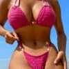 2023 Sexy Halter Backless Women's Bikini Swimsuit -BreezeWear Store P 20230309150921333 537