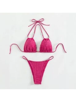 2023 Sexy Halter Backless Women's Bikini Swimsuit -BreezeWear Store P 20230309150926050 604