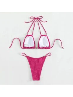 2023 Sexy Halter Backless Women's Bikini Swimsuit -BreezeWear Store P 20230309150928279 955