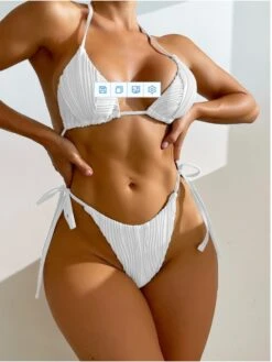 2023 Sexy Halter Backless Bikini Swimsuit