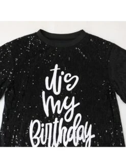 Casual Loose Sequins Printed Short Sleeve Dress -BreezeWear Store P 20230410201239461 574