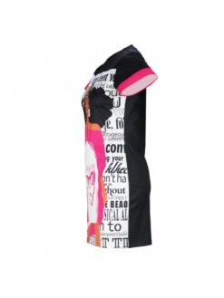 Casual Black Cartoon Pattern Printing Short Dress -BreezeWear Store P 20230517201733134 848