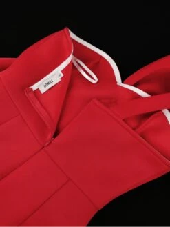 Red Bow Split Hem Sleeveless Dress -BreezeWear Store P 20230606150433192 877