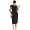 Women's Casual Commuting Slim Split Hip Solid Dress -BreezeWear Store P 20230609205400981 845