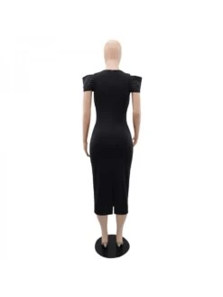 Women's Casual Commuting Slim Split Hip Solid Dress 14 Women's Casual Commuting Slim Split Hip Solid Dress -BreezeWear Store P 20230609205410864 651