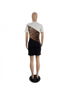Casual Leopard Print Short Sleeve Dress 11 Casual Leopard Print Short Sleeve Dress -BreezeWear Store P 20230628131523374 491