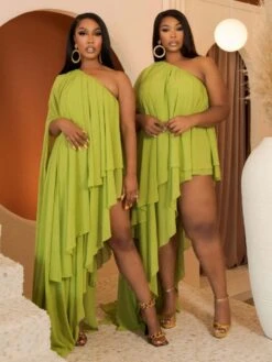 Women's Sexy Pure Color Dress -BreezeWear Store P 20230727182530046 322