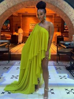 Women's Sexy Pure Color Dress -BreezeWear Store P 20230727182532389 749