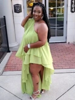 Women's Sexy Pure Color Dress -BreezeWear Store P 20230727182534743 668