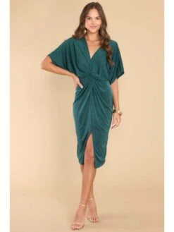 Twist Empire Waist Loose Short Sleeve Dresses -BreezeWear Store P 20230922111825210 170