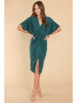 Twist Empire Waist Loose Short Sleeve Dresses -BreezeWear Store P 20230922111828184 849