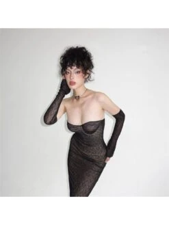 Solid Color Off Shoulder Slim Dress -BreezeWear Store P 20231007103002288 749