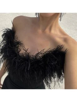 Patchwork Straight Across Mermaid Backless Maxi Dress -BreezeWear Store P 20231120100926874 810