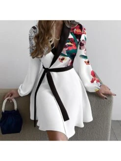 Print Mid-rise A-line Mini Dress