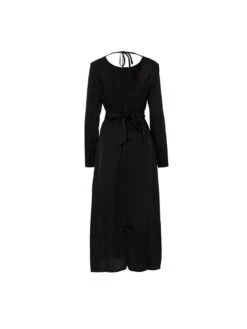 Patchwork Lace Up Backless Long Sleeve Dresses -BreezeWear Store P 20231215143331128 516