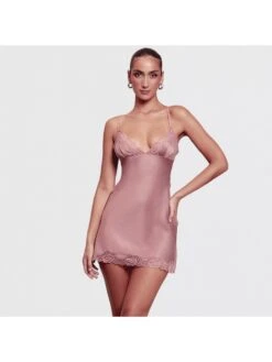 Lace Patchwork Low Cut Backless Mini Dress -BreezeWear Store P 20231218183350214 218