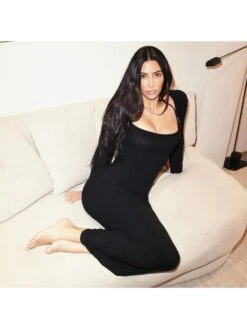 Fall Square Neck Bodycon Long Sleeve Dress 12 Fall Square Neck Bodycon Long Sleeve Dress -BreezeWear Store P 20231219124751461 658