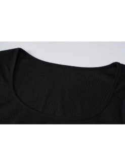 Fall Square Neck Bodycon Long Sleeve Dress 14 Fall Square Neck Bodycon Long Sleeve Dress -BreezeWear Store P 20231219124756484 984