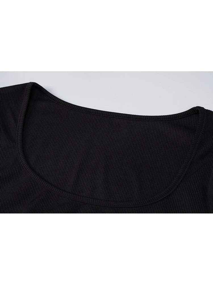 Fall Square Neck Bodycon Long Sleeve Dress 7 Fall Square Neck Bodycon Long Sleeve Dress - Image 5