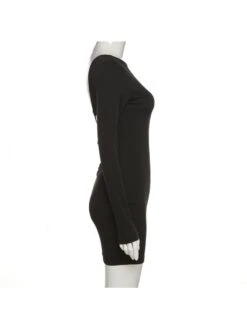 Ruched Patchwork High Rise Long Sleeve Dresses -BreezeWear Store P 20231226173259438 191