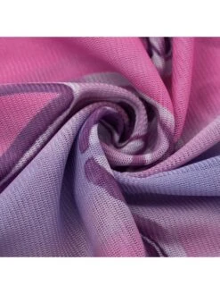 Cartoon Printed Long Sleeve Slit Maxi Dress -BreezeWear Store P 20240103120506186 859