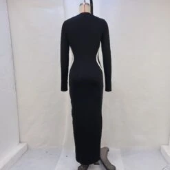 Patchwork Mid-rise Skinny Long Sleeve Dresses -BreezeWear Store P 20240104165649894 519