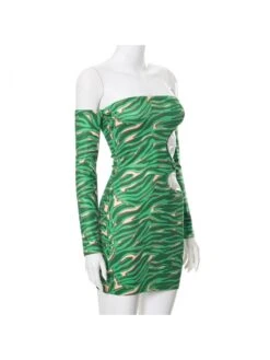 Printed Hollow Out Bodycon Mini Dress 15 Printed Hollow Out Bodycon Mini Dress -BreezeWear Store P 20240104174637337 943