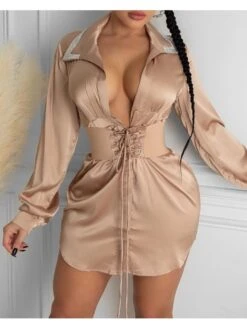 Printed High Rise Loose Long Sleeves Dress 6 Printed High Rise Loose Long Sleeves Dress -BreezeWear Store P 20240126182002567 222