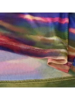 Geometric Pattern Gradient Color Office Lady Long Sleeves Dress -BreezeWear Store P 20240301171508132 868