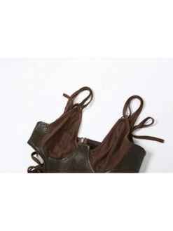 Hollow Out Tie-wrap Spaghetti Straps Maxi Dresses -BreezeWear Store P 20240313102513647 956