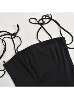 Bow Patchwork Lace Up Sleeveless Dresses 18 Bow Patchwork Lace Up Sleeveless Dresses -BreezeWear Store P 20240320111521533 164