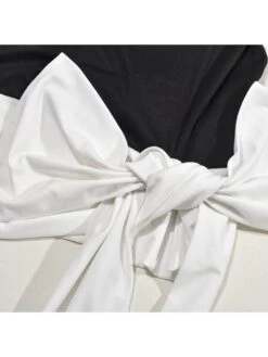 Bow Patchwork Lace Up Sleeveless Dresses 19 Bow Patchwork Lace Up Sleeveless Dresses -BreezeWear Store P 20240320111522321 647