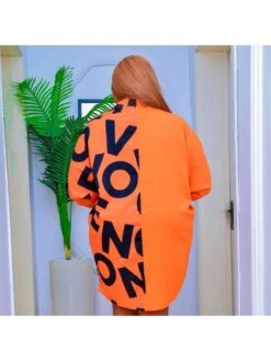 Colorblock Long Sleeve Loose Plus Long Sleeves Dress -BreezeWear Store P 20240320142509667 694