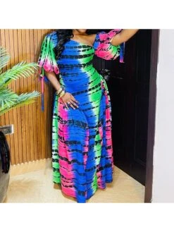 Irregular Mid-rise Bodycon Long Sleeves Maxi Dress -BreezeWear Store P 20240320172503379 357