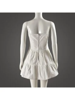 Buckle Patchwork Pleated Strapless Dress -BreezeWear Store P 20240402140517866 790