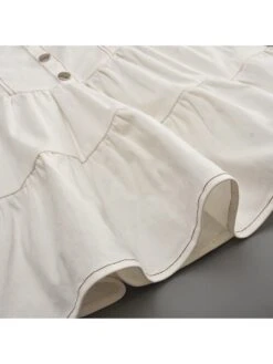 Buckle Patchwork Pleated Strapless Dress -BreezeWear Store P 20240402140520306 948