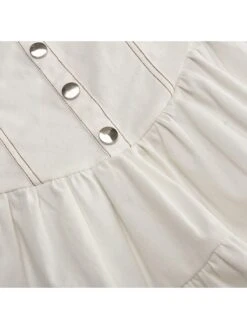 Buckle Patchwork Pleated Strapless Dress -BreezeWear Store P 20240402140520977 870