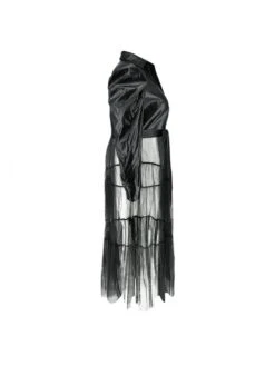 Patchwork PU Fitted Plus Long Sleeves Dress -BreezeWear Store P 20240408173009426 331