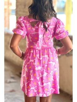 Square Neck Short Sleeve High Rise Dress -BreezeWear Store P 20240412140005400 280