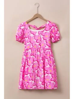 Square Neck Short Sleeve High Rise Dress -BreezeWear Store P 20240412140006123 310