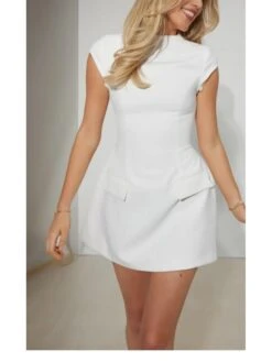 Patchwork High Rise Short Sleeve Dress -BreezeWear Store P 20240413072001775 255