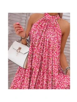 Halter Print Swing Dresses -BreezeWear Store P 20240416101009405 897