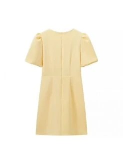 Bow Hollow Out Short Sleeve Dress -BreezeWear Store P 20240416165049488 229