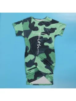 Patchwork High Rise Loose Short Sleeve Dress -BreezeWear Store P 20240417111010159 457