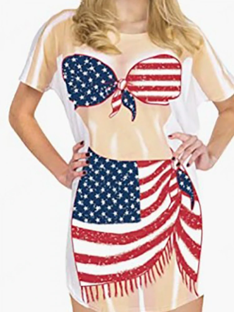 Colorblock Lace Up Lace-Up Short Sleeve Dress 3 Colorblock Lace Up Lace-Up Short Sleeve Dress