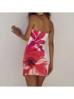 Print Strapless Bodycon Dresses 9 Print Strapless Bodycon Dresses -BreezeWear Store P 20240511174507755 880